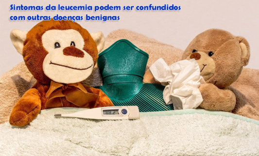 Imagem de dois ursinhos de pelúcia numa cama, com termômetro indicando febre, como se estivesses doentes