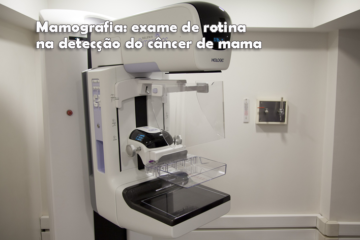 Foto de um aparelho de mamografia